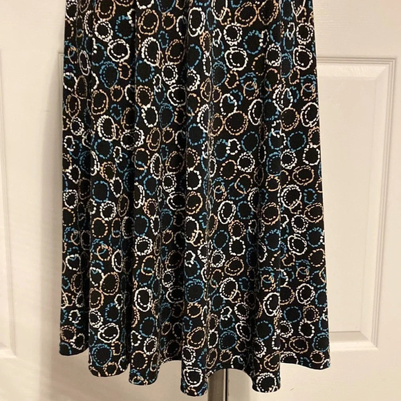 Karin Stevens black patterned sleeveless dress 8 - Picture 4 of 15